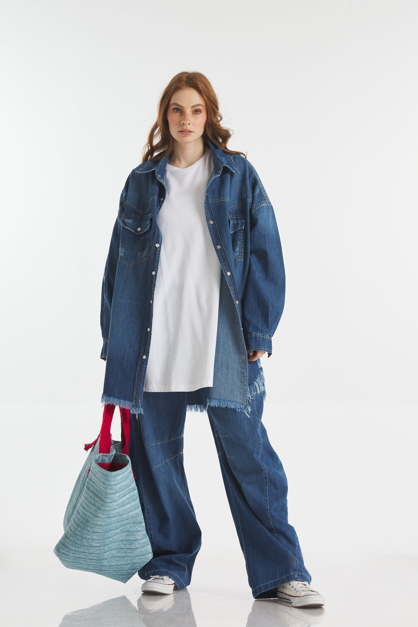 OVERSIZE DARK DENIM SHIRT