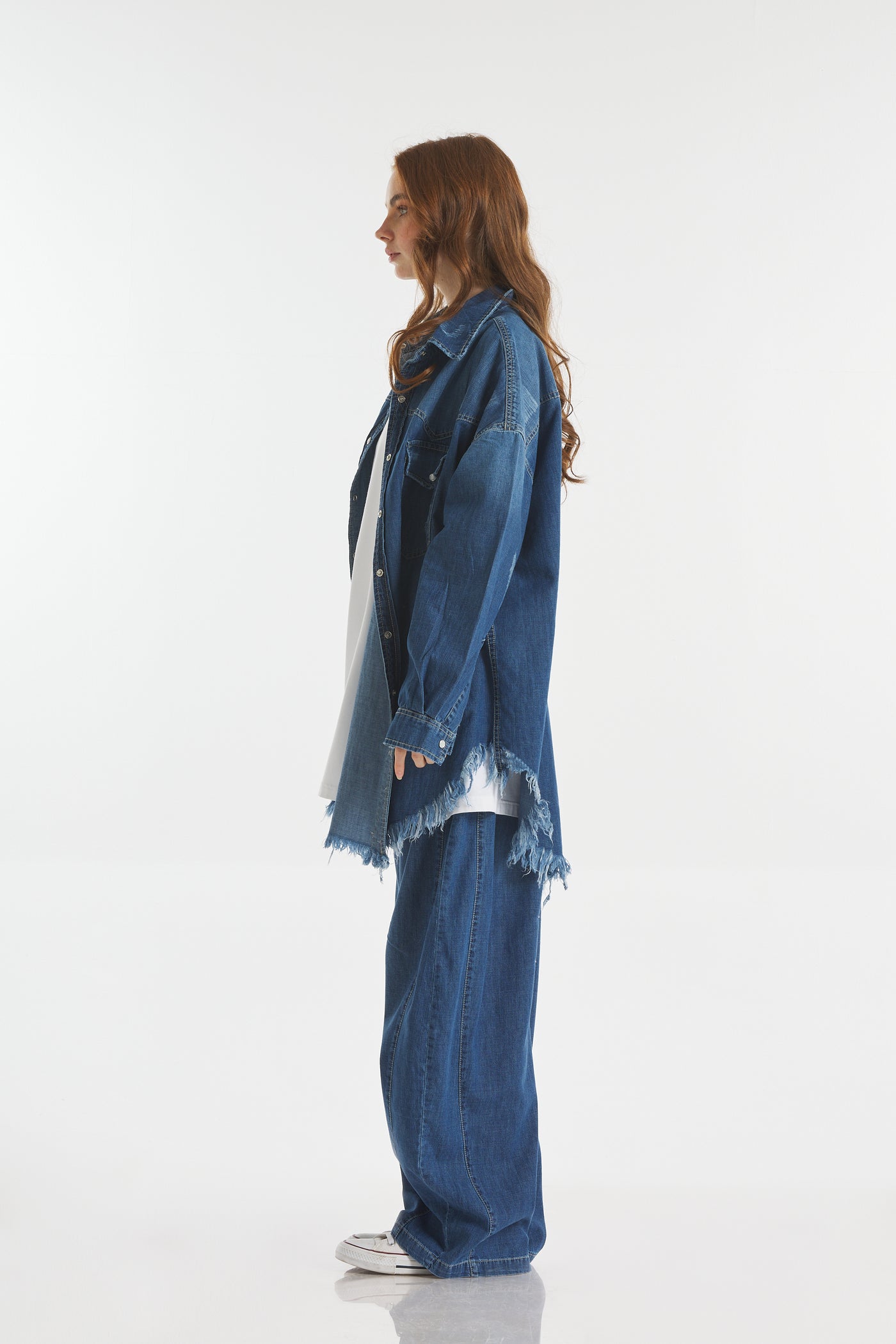 OVERSIZE DARK DENIM SHIRT