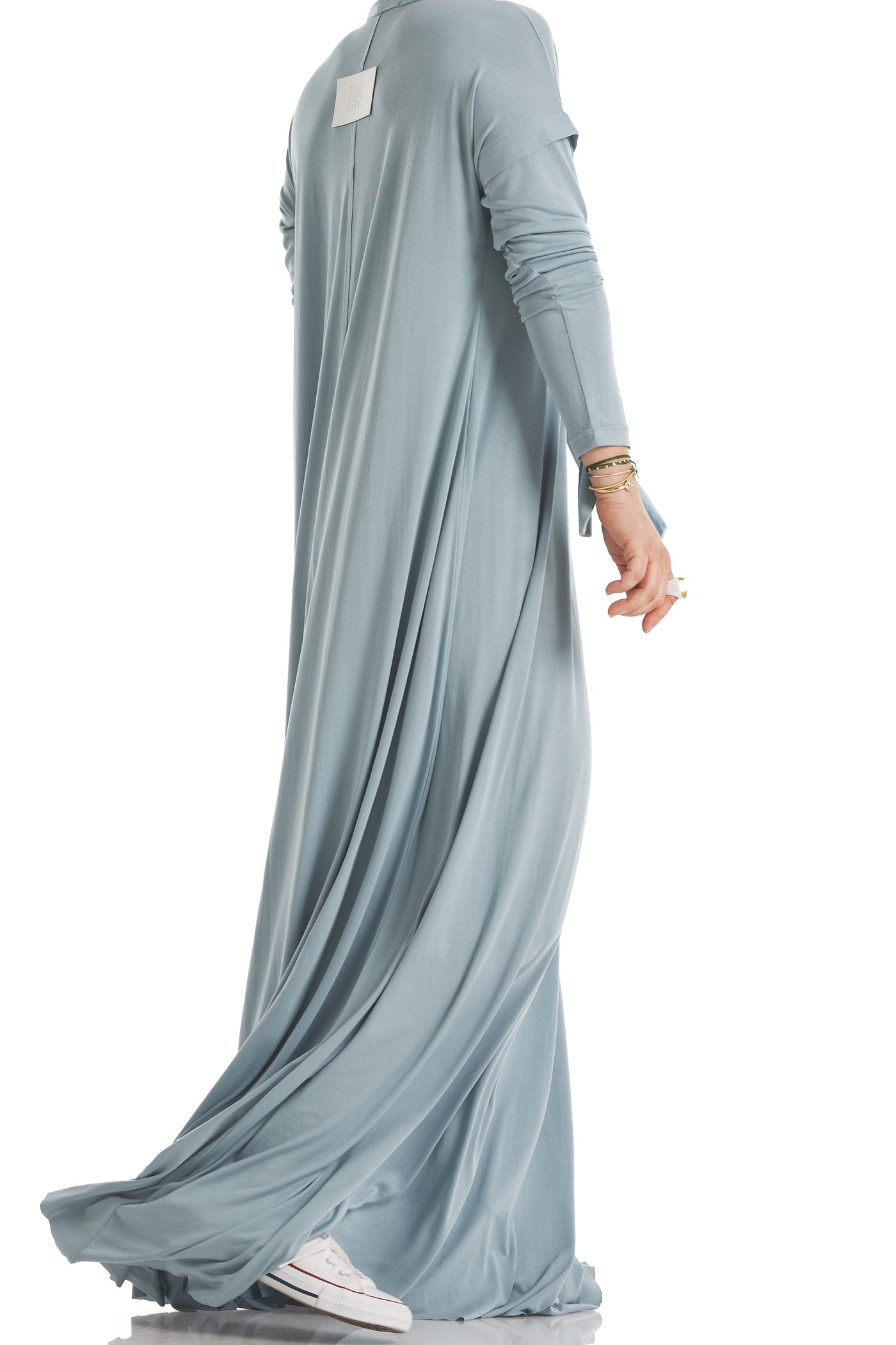 A Line Soft dress In Blue