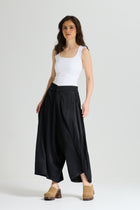 Cropped Extra Wide Leg In Black