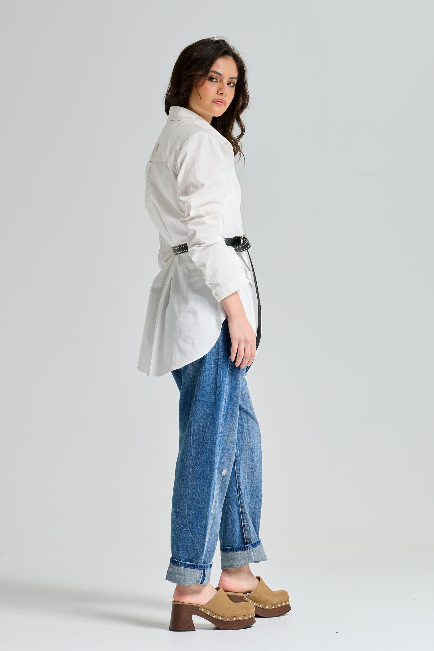 Blazer Look Shirt White