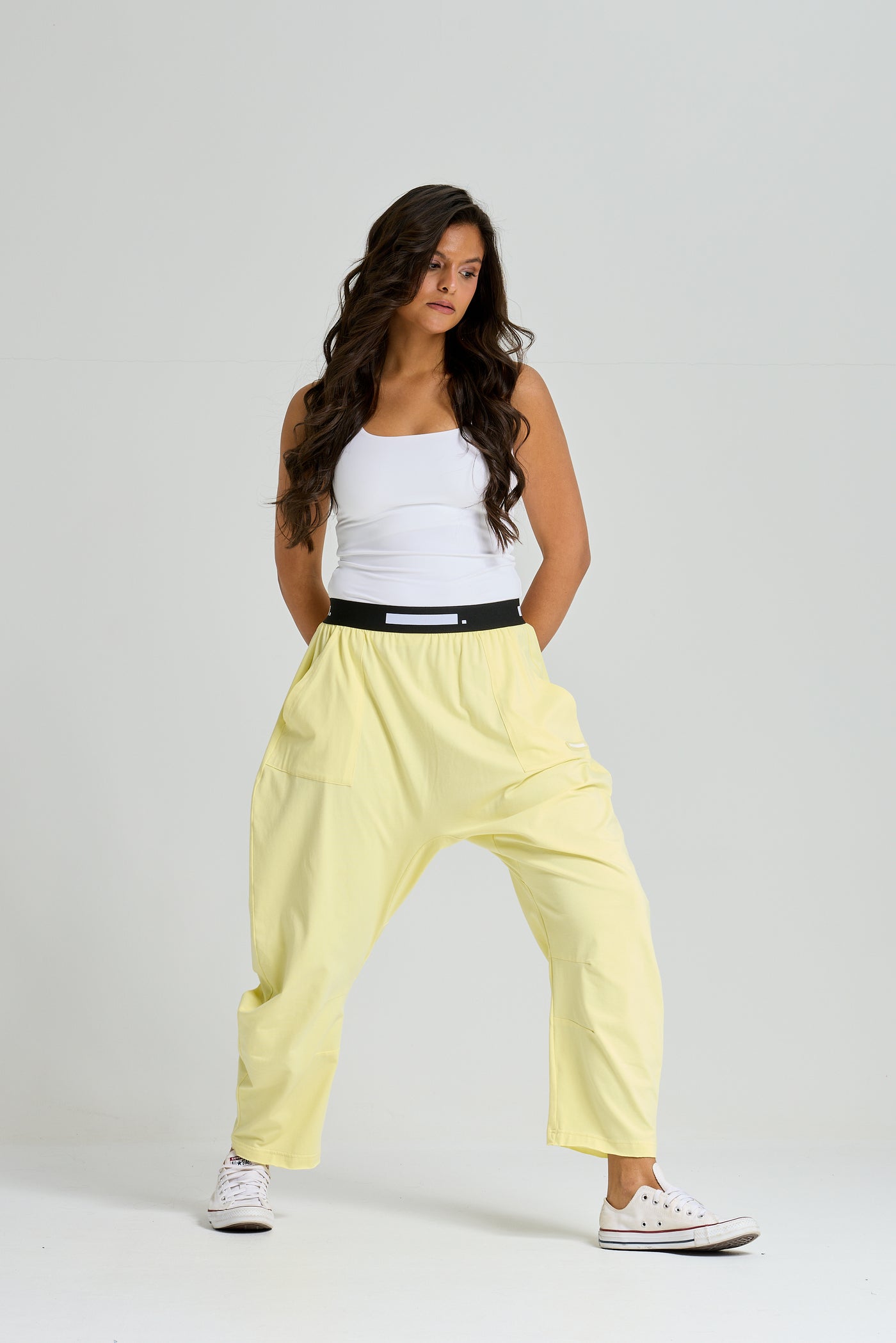 Low Crotch PJ Pants In Yellow