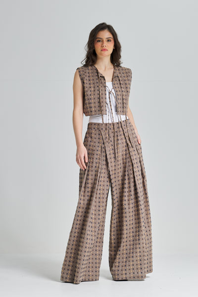 Dotted Extra Wide Leg Cross Over