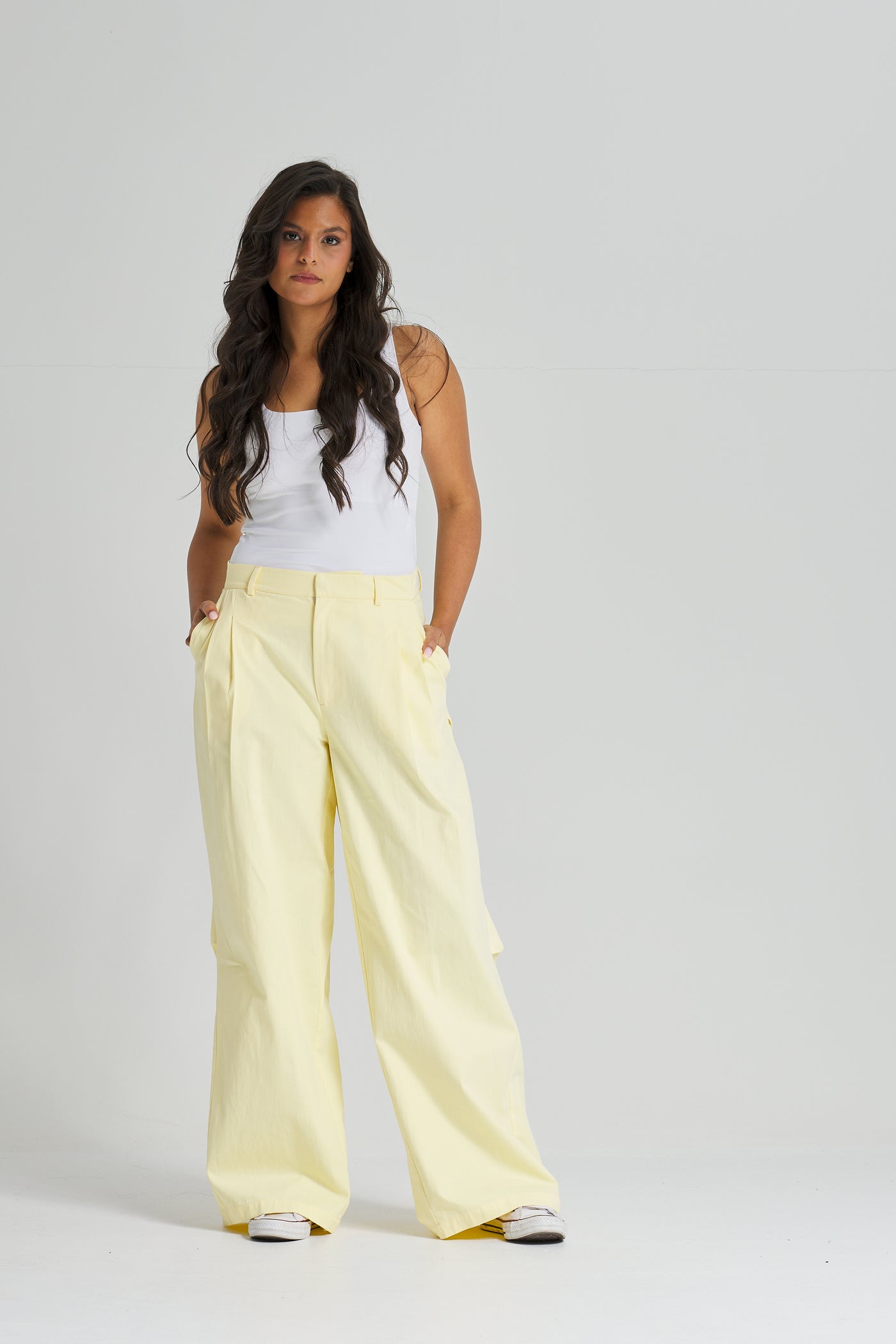 Twisted Back Yellow Pants