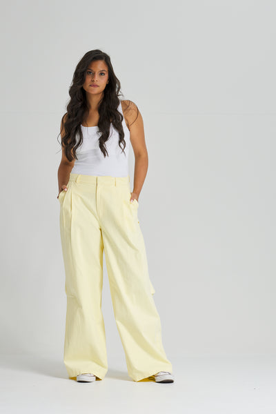 Twisted Back Yellow Pants