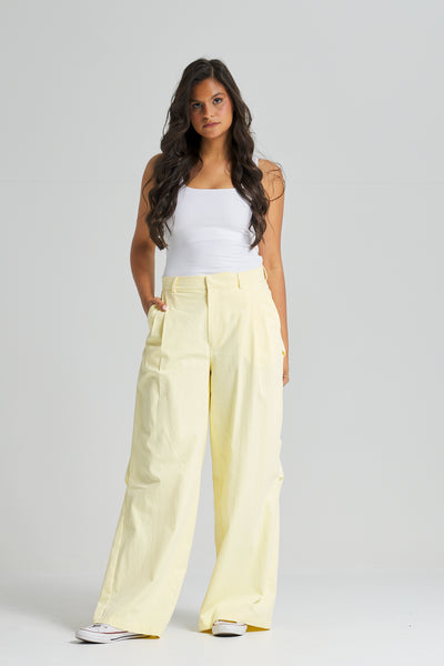 Twisted Back Yellow Pants