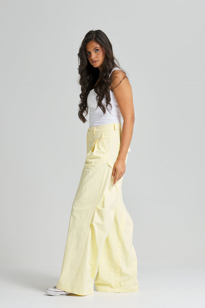 Twisted Back Yellow Pants