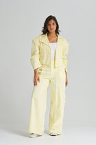 Half Circle Sleeves Yellow Jacket