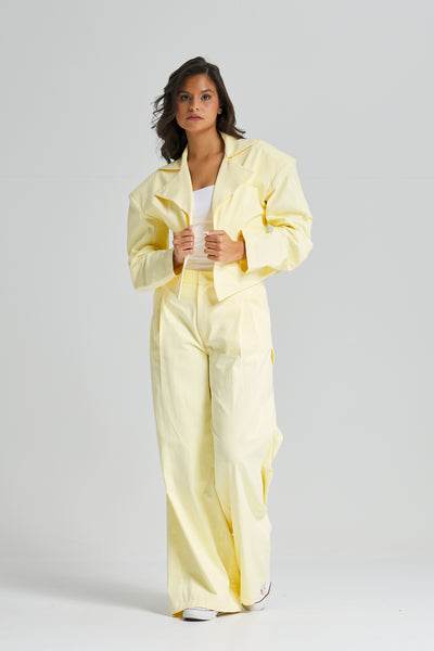 Half Circle Sleeves Yellow Jacket