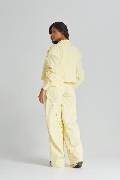 Half Circle Sleeves Yellow Jacket