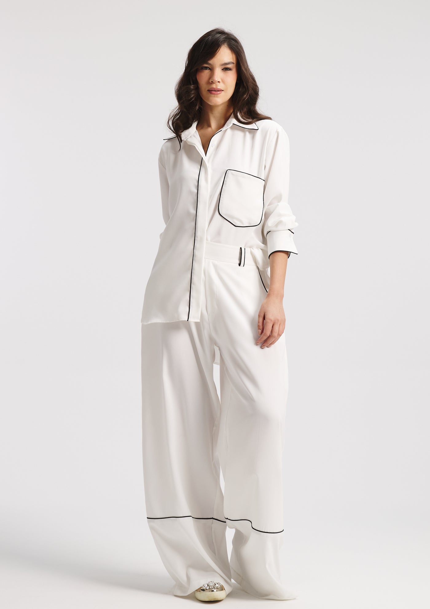 White PJ Set