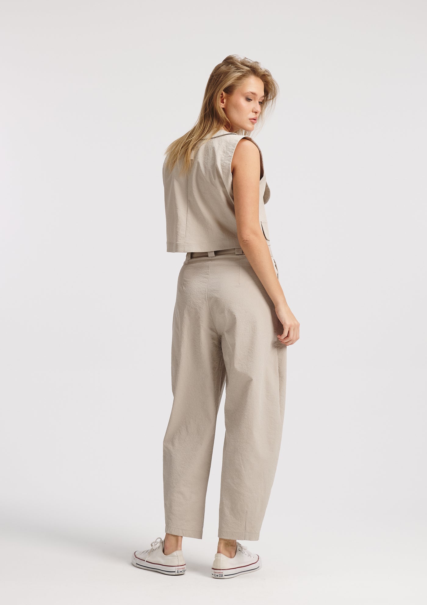 Crushed Beige Vest