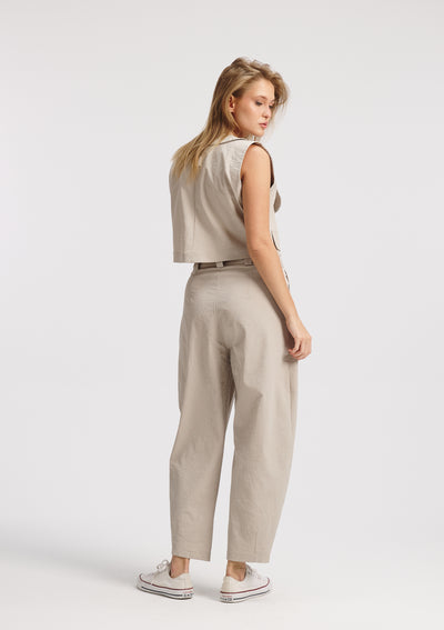 Crushed Beige Vest