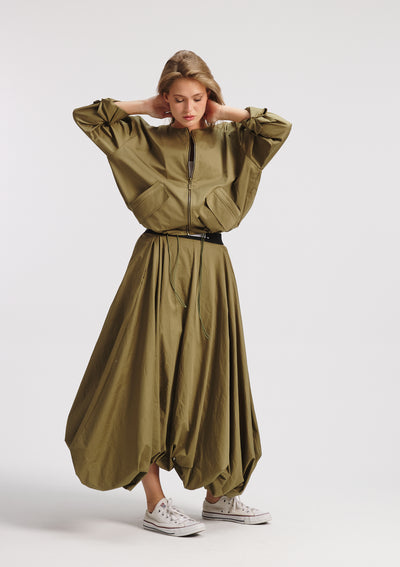 Olive Bomber Jacket