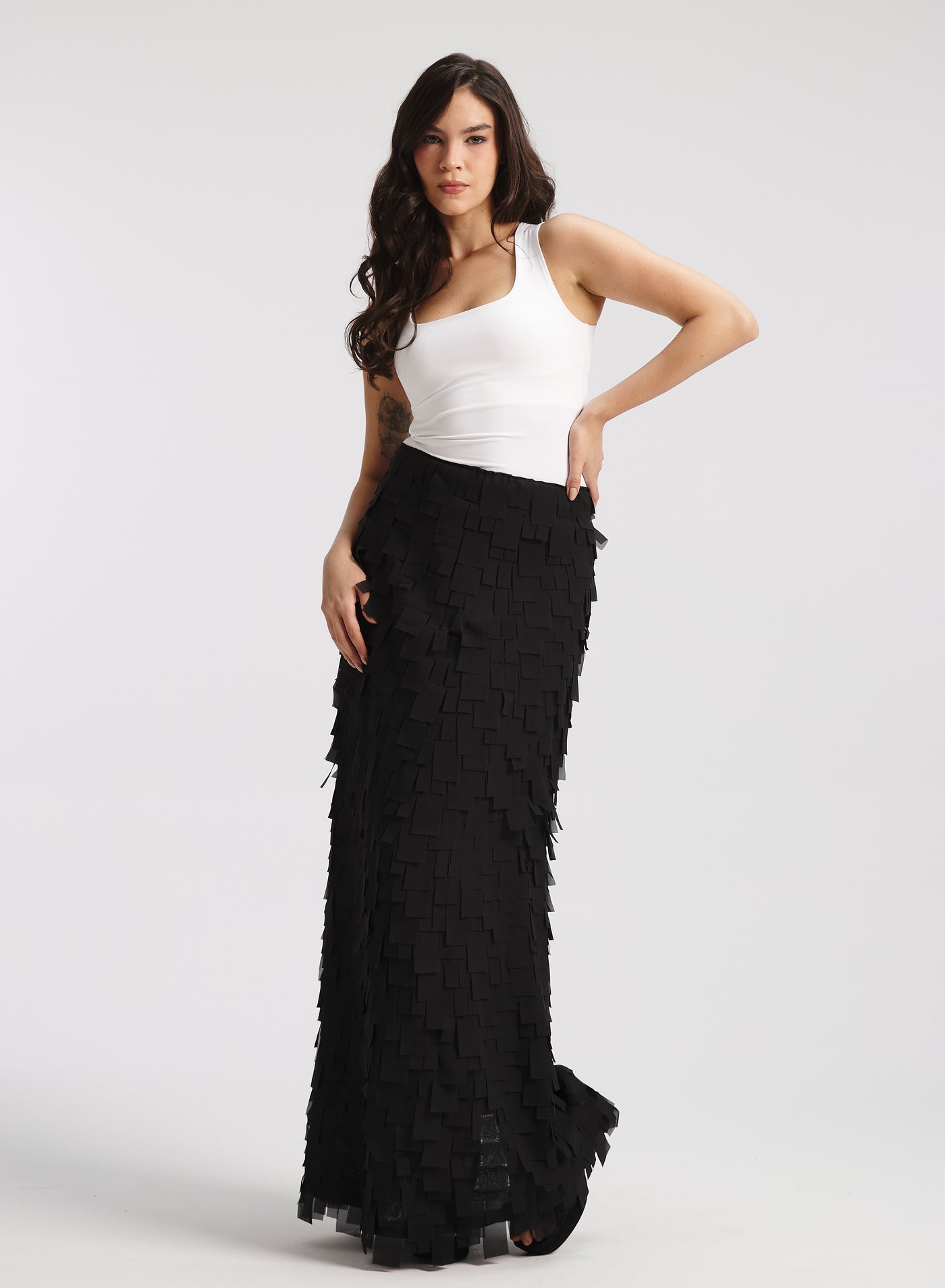 Flying Fabrics Skirt In Black