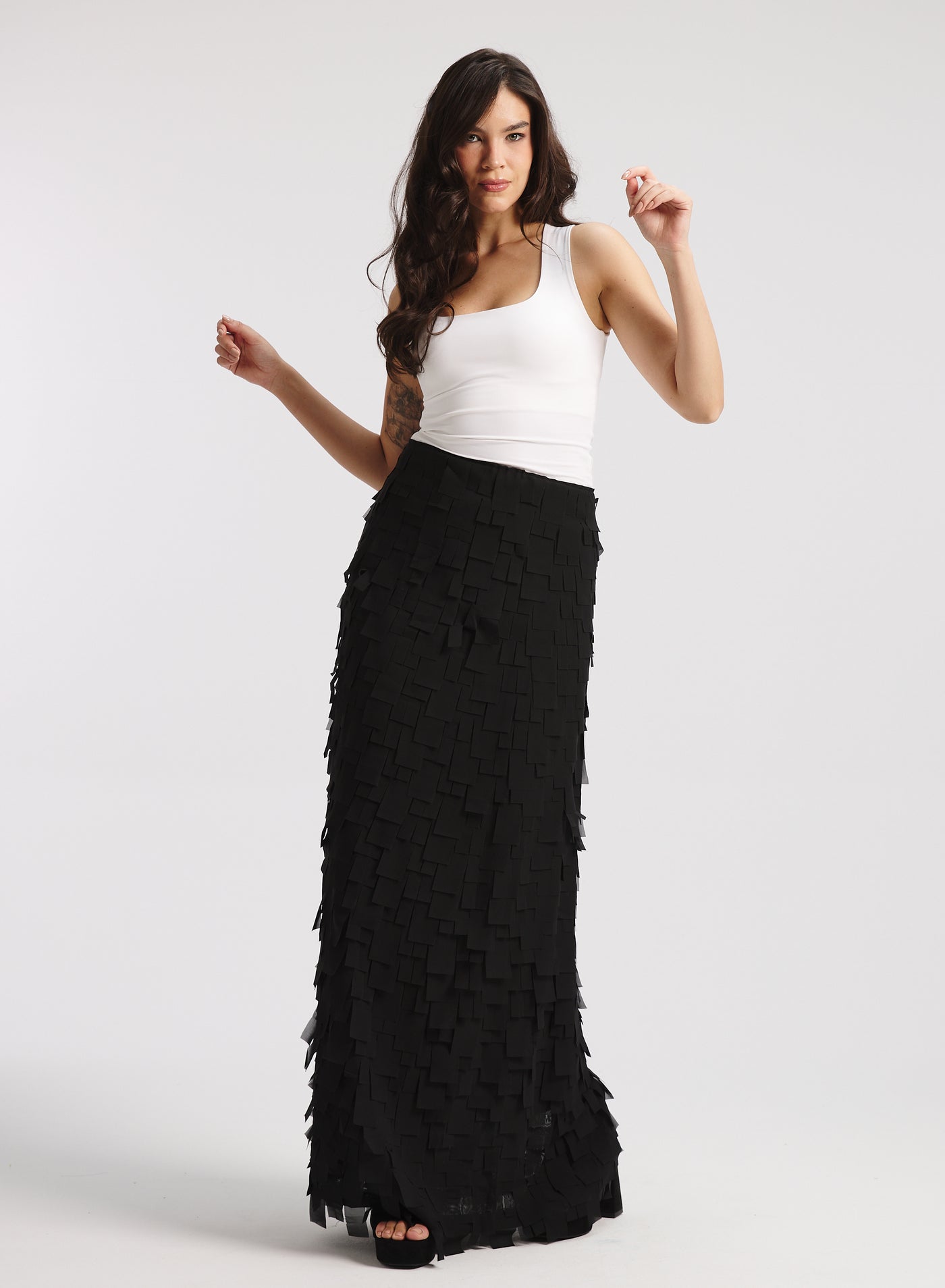 Flying Fabrics Skirt In Black
