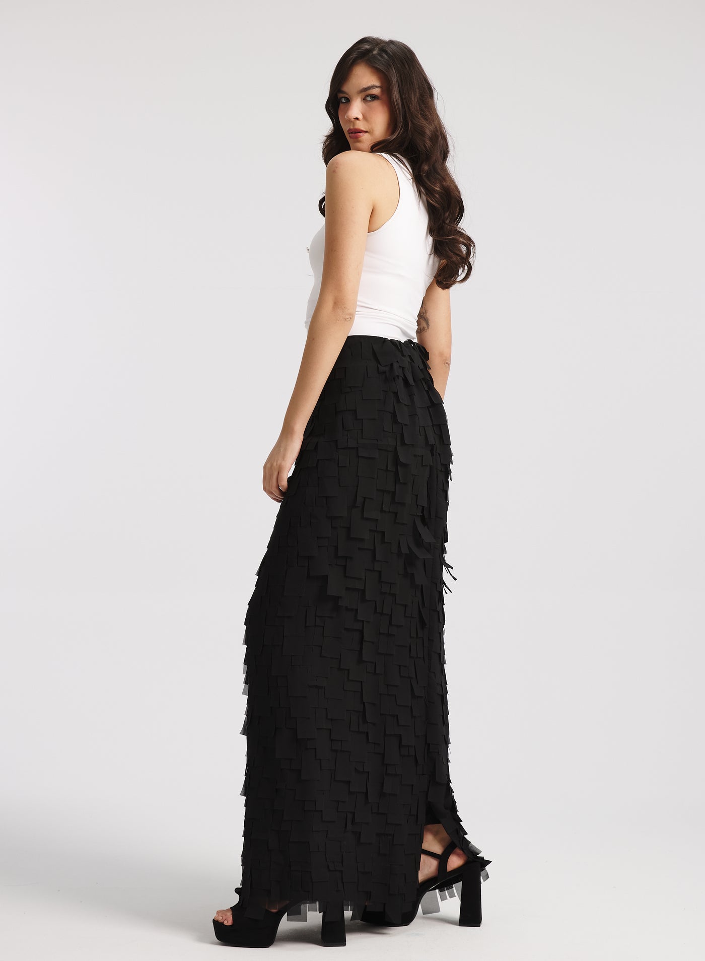 Flying Fabrics Skirt In Black