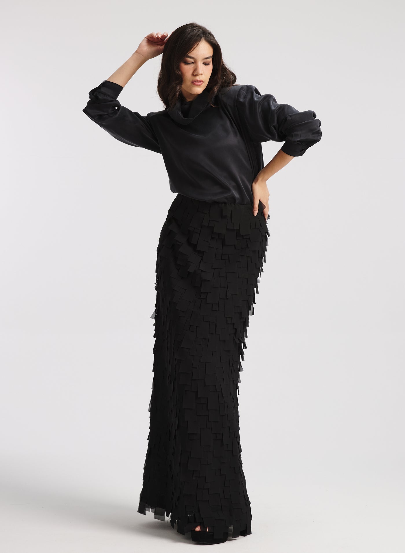 Flying Fabrics Skirt In Black
