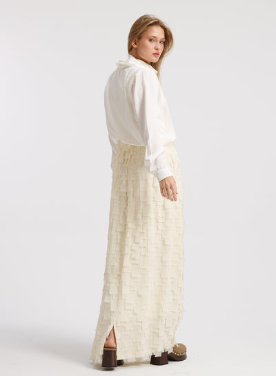 Flying Fabrics Skirt In Off White