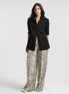 Blazer Look Shirt Black