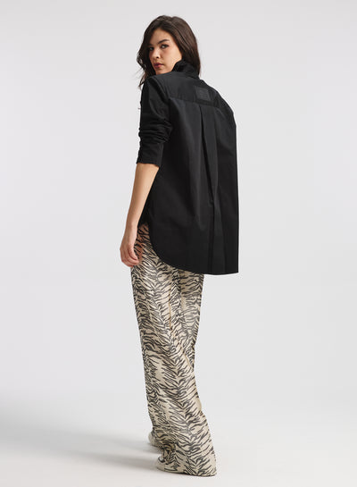 Blazer Look Shirt Black