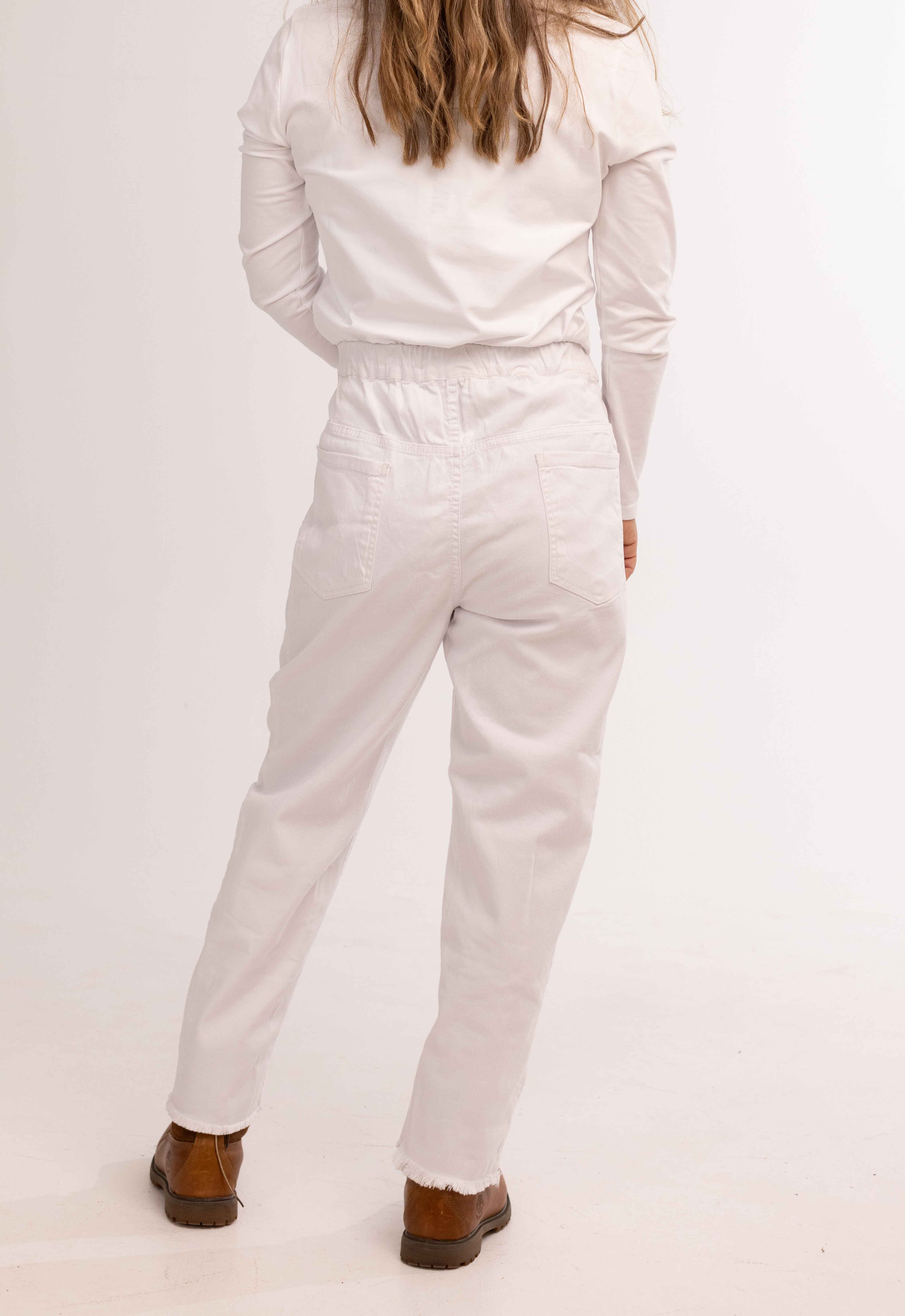 Boyfriend Twisted White Jeans