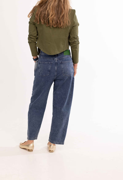 High Waist Dark Wash Denim